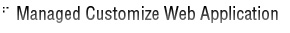 managed customize web application